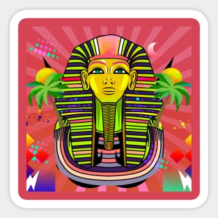 egyptian king pharaoh egypt  tutakhamun Sticker